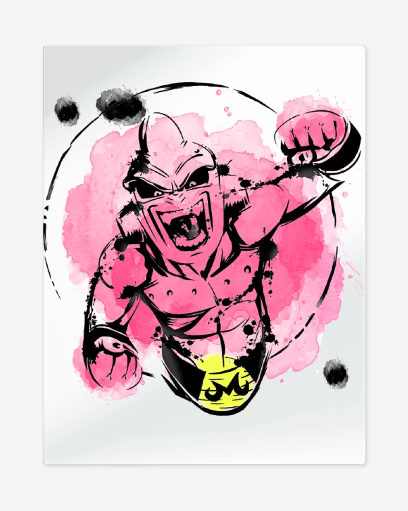 Print metalico Blanco de Buu Maligno