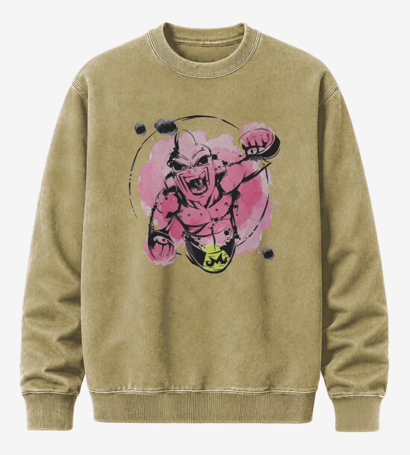 Poleron Polo Acid Wash Beige de Buu Maligno