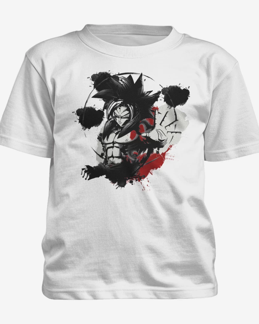 Polera de niño Blanco de Goku ssj4