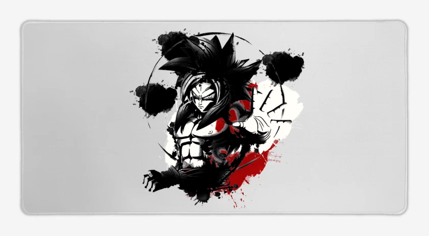 Mouse pad Gamer Blanco de Goku ssj4