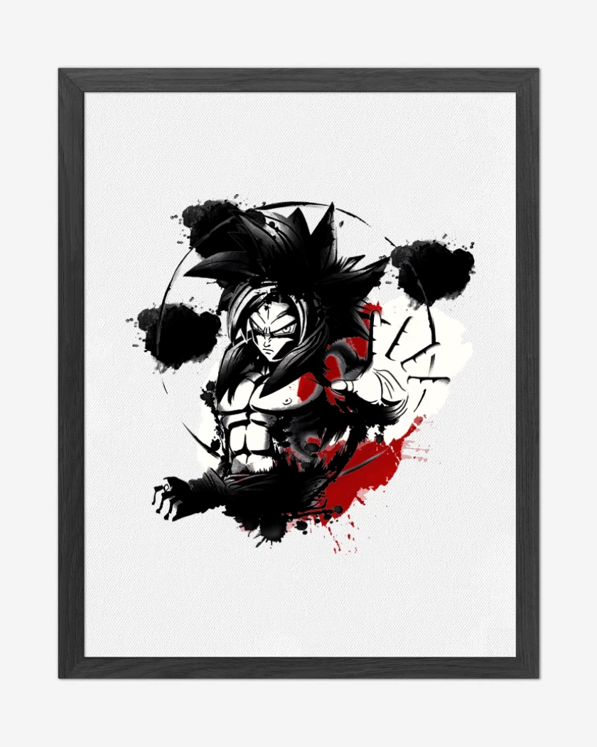 Cuadro decorativo Blanco de Goku ssj4