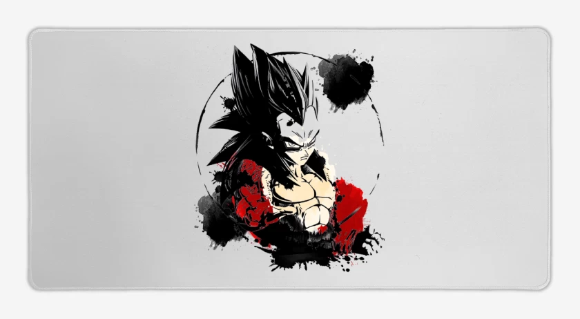 Mouse pad Gamer Blanco de Vegeta ssj4
