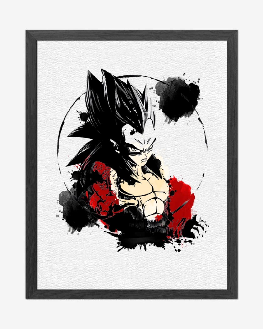 Cuadro decorativo Blanco de Vegeta ssj4