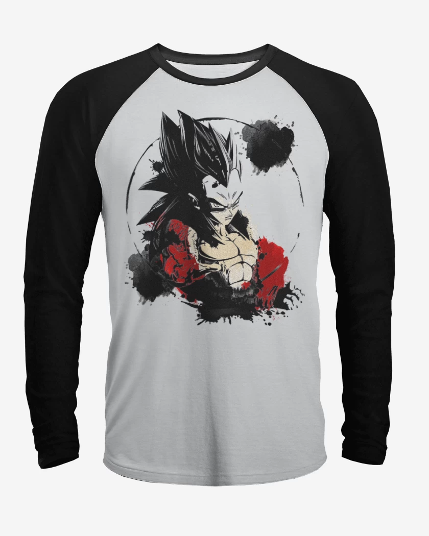 Polera Raglan Vegeta ssj4