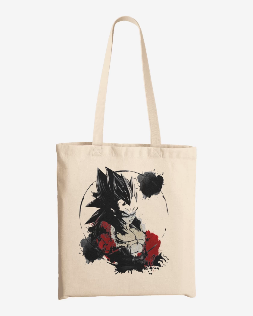 Totebag Blanco de Vegeta ssj4