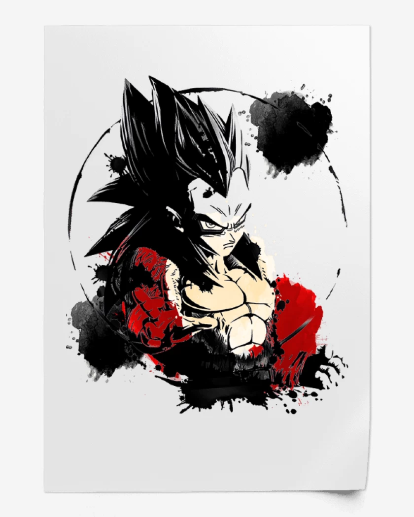 Print Blanco de Vegeta ssj4