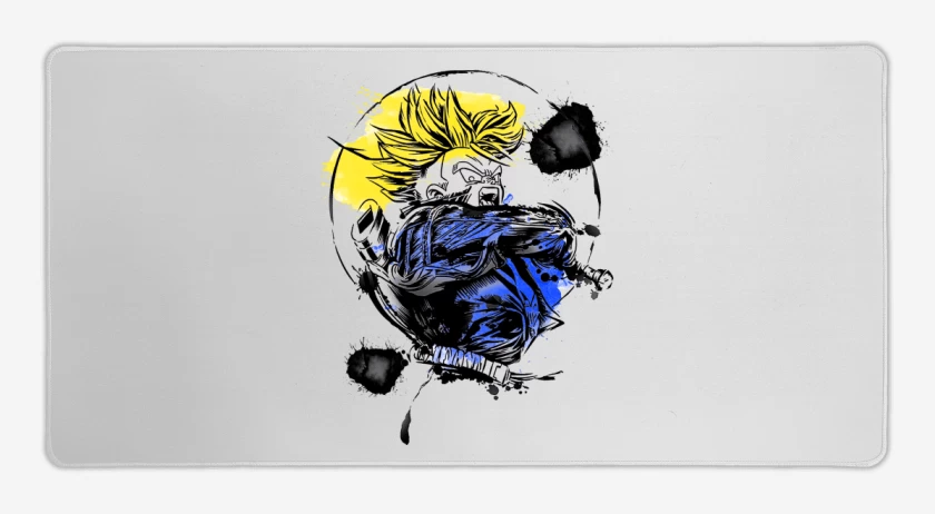 Mouse pad Gamer Blanco de Trunks del futuro