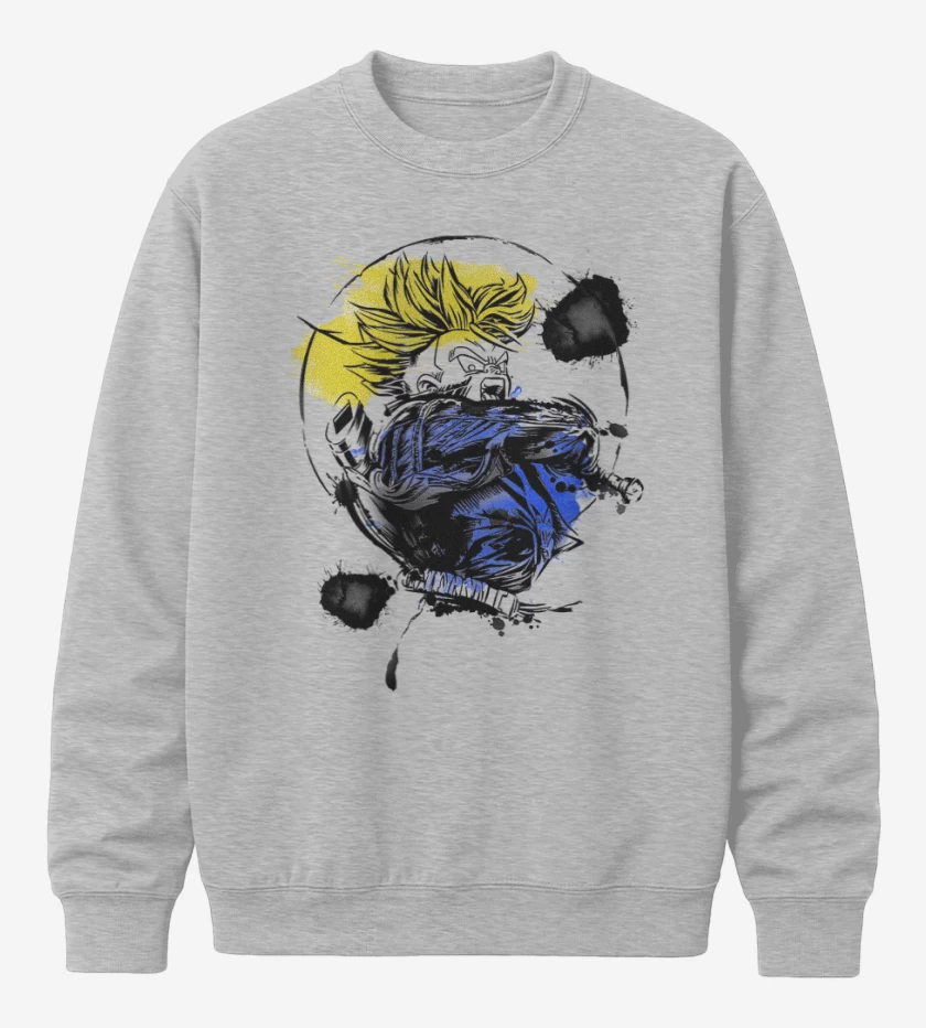 Poleron polo Gris Melange de Trunks del futuro