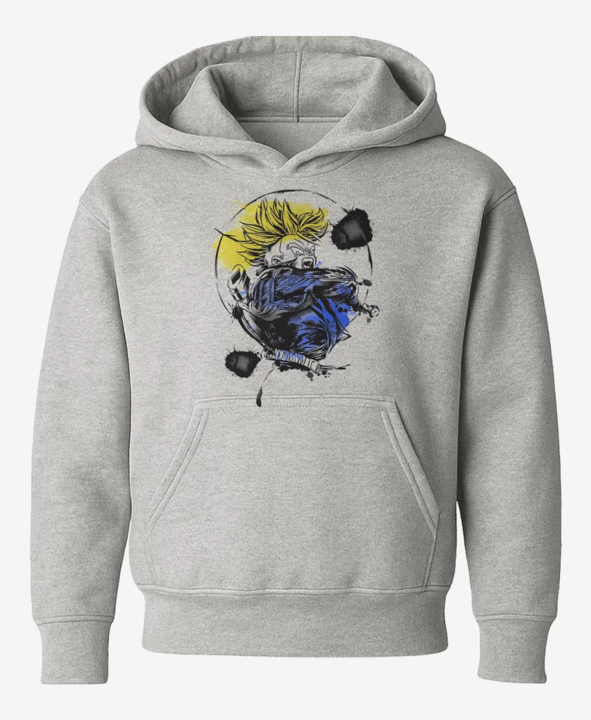 Poleron de niño Gris Melange de Trunks del futuro