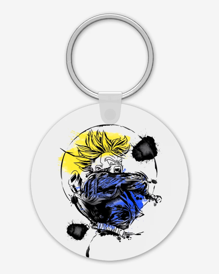 Llavero Blanco de Trunks del futuro