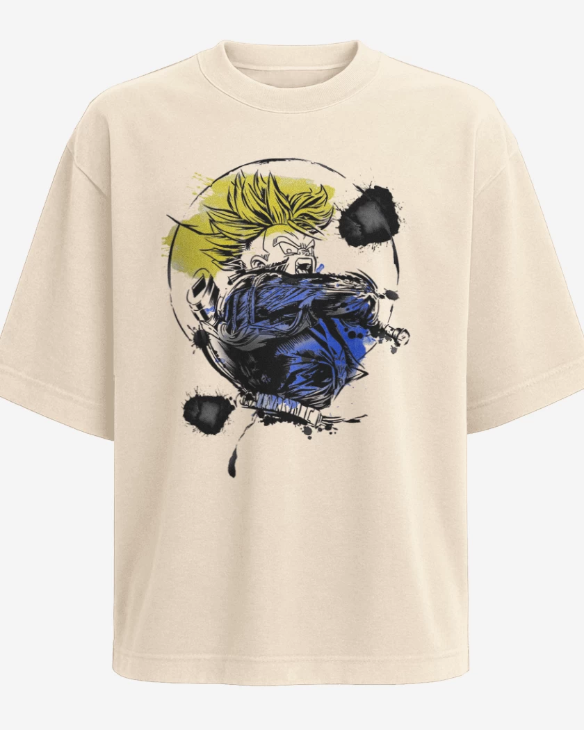 Polera Oversize Beige de Trunks del futuro