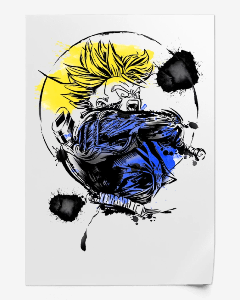 Print Blanco de Trunks del futuro