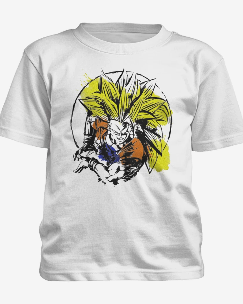 Polera de niño Blanco de ssj3