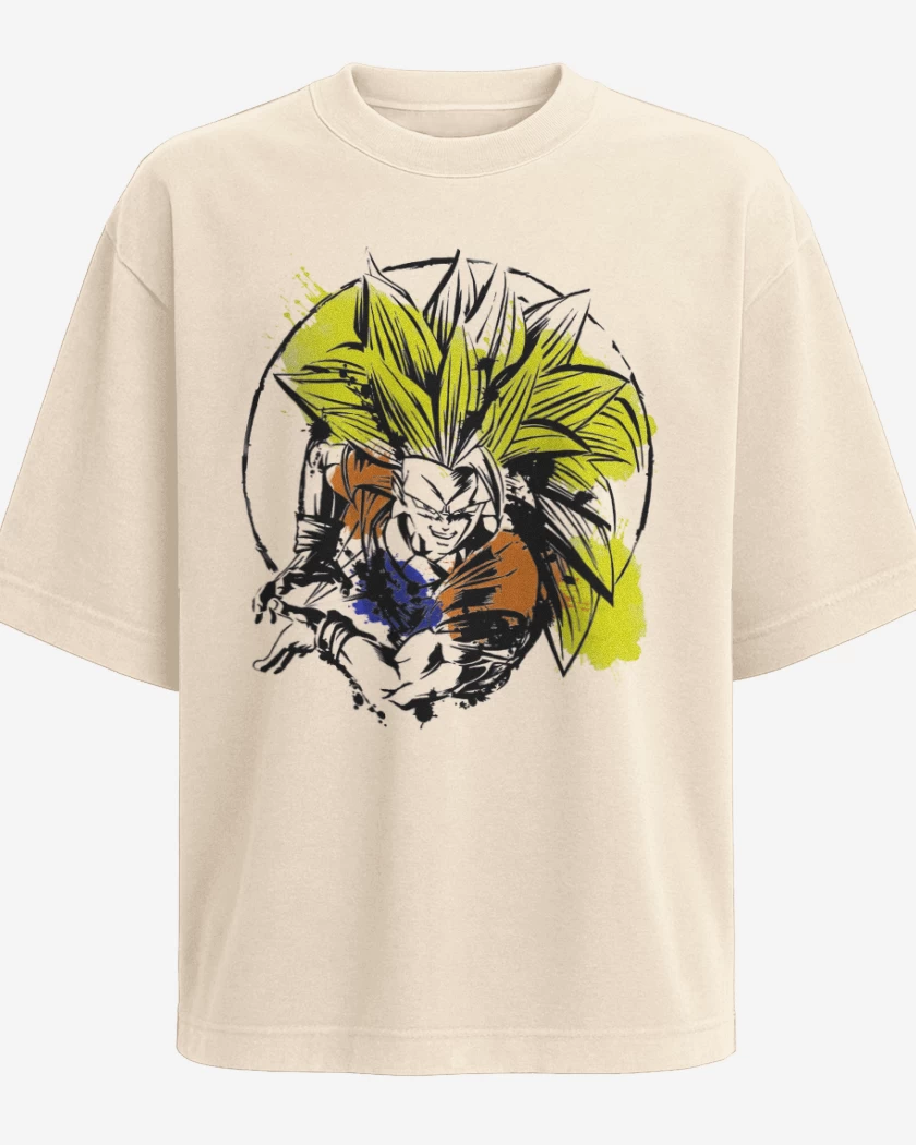 Polera Oversize Beige de ssj3