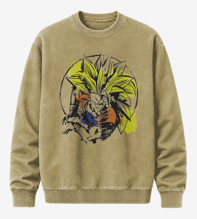 Poleron Polo Acid Wash Beige de ssj3