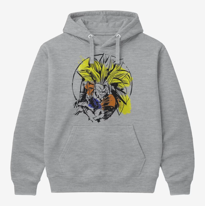 Polerón Canguro Gris Melange de ssj3