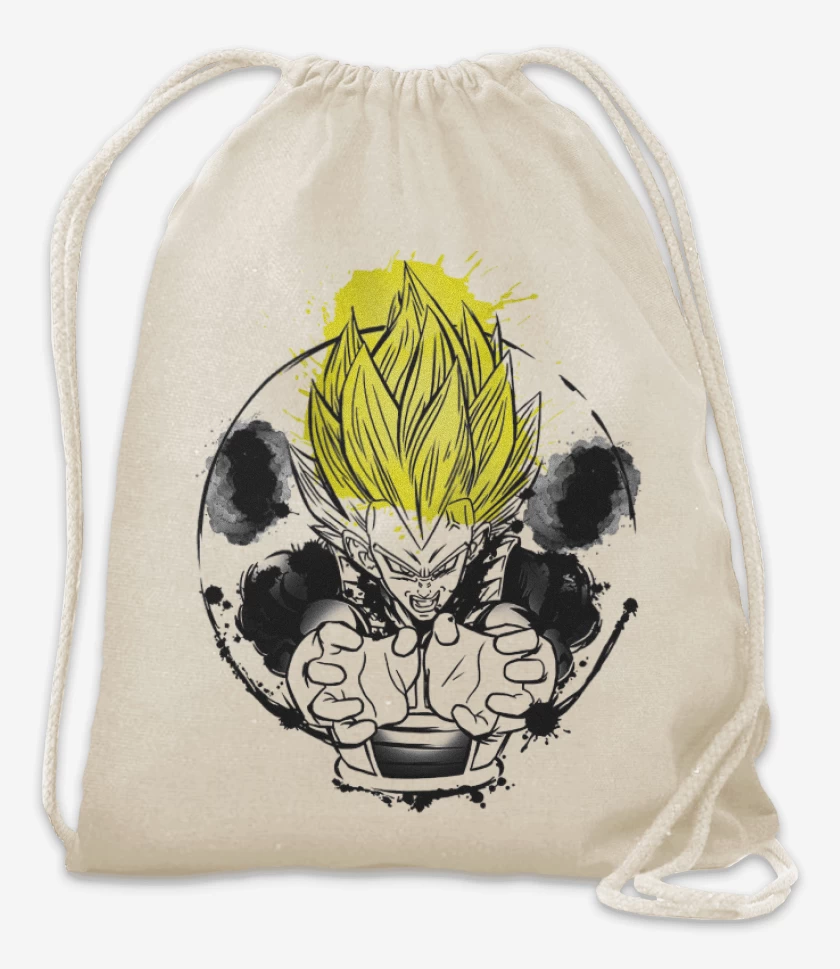 Mochila Blanco de Principe saiyans