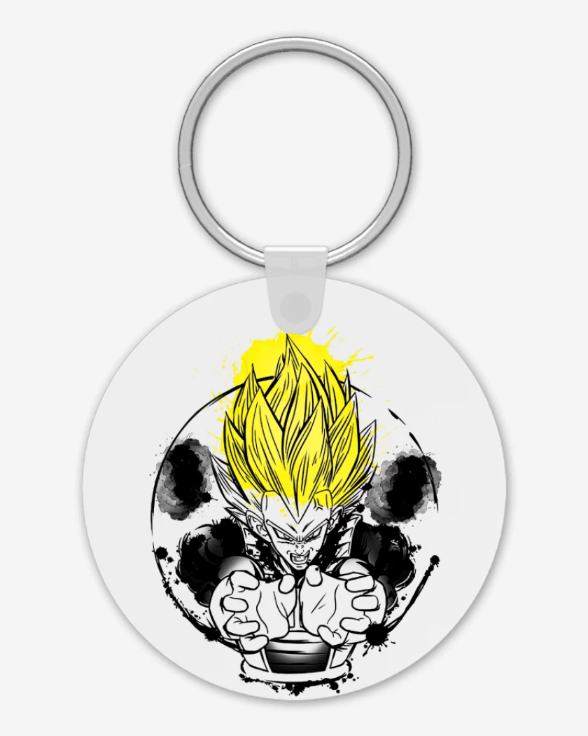 Llavero Blanco de Principe saiyans