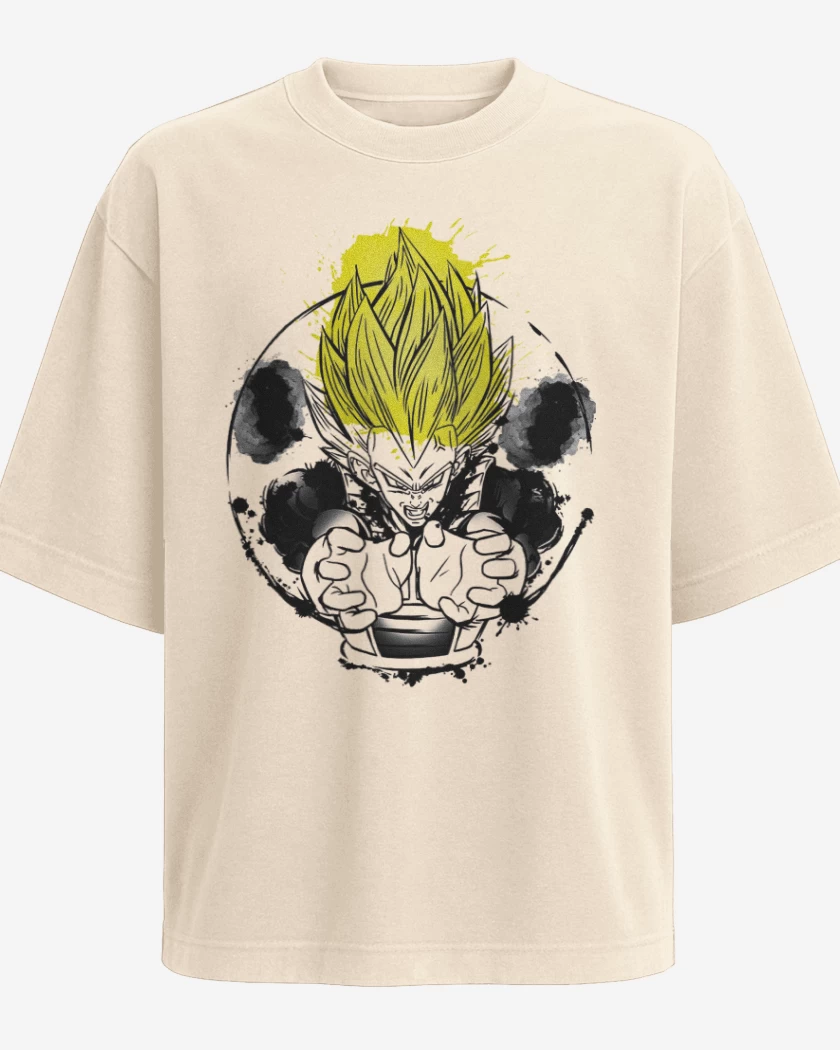 Polera Oversize Beige de Principe saiyans