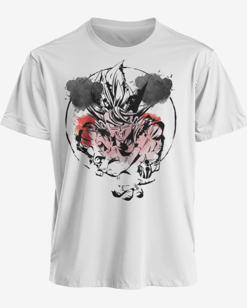 Polera premium Blanco de Goku colors