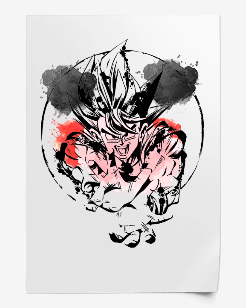 Print Blanco de Goku colors