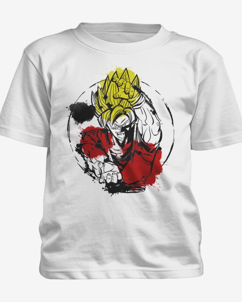 Polera de niño Blanco de Ssj2