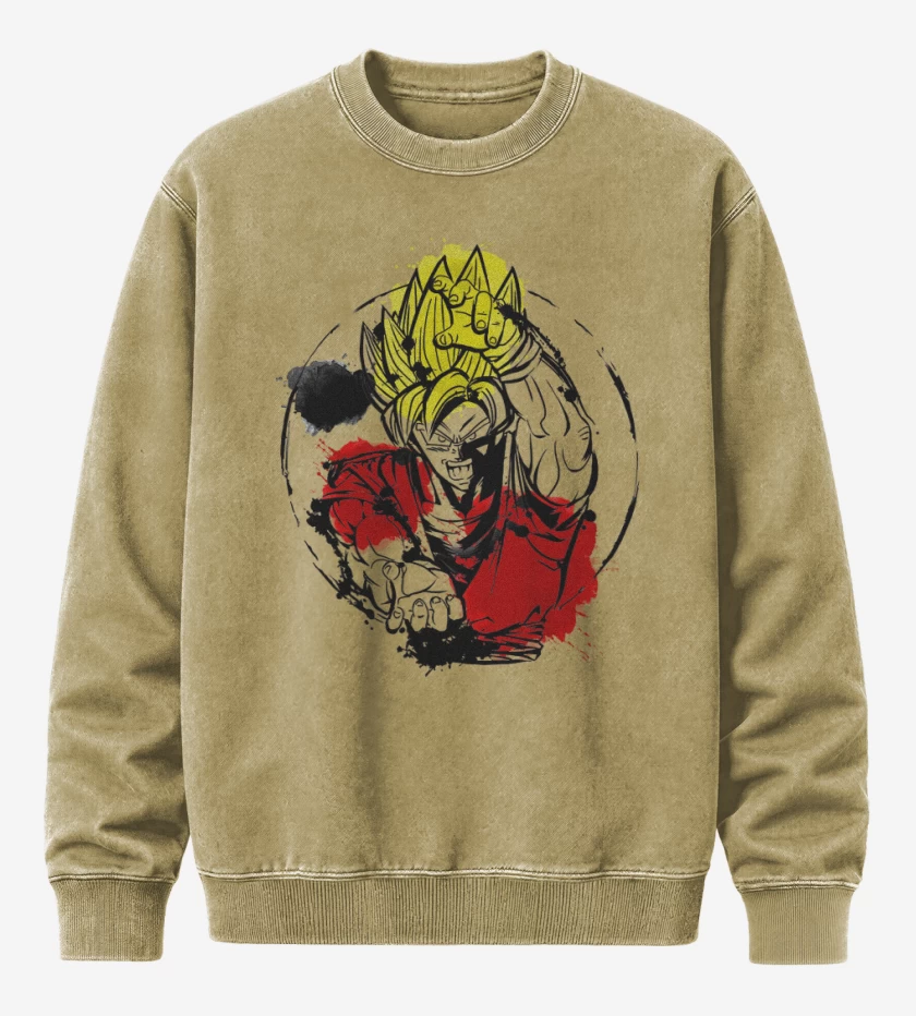 Poleron Polo Acid Wash Beige de Ssj2