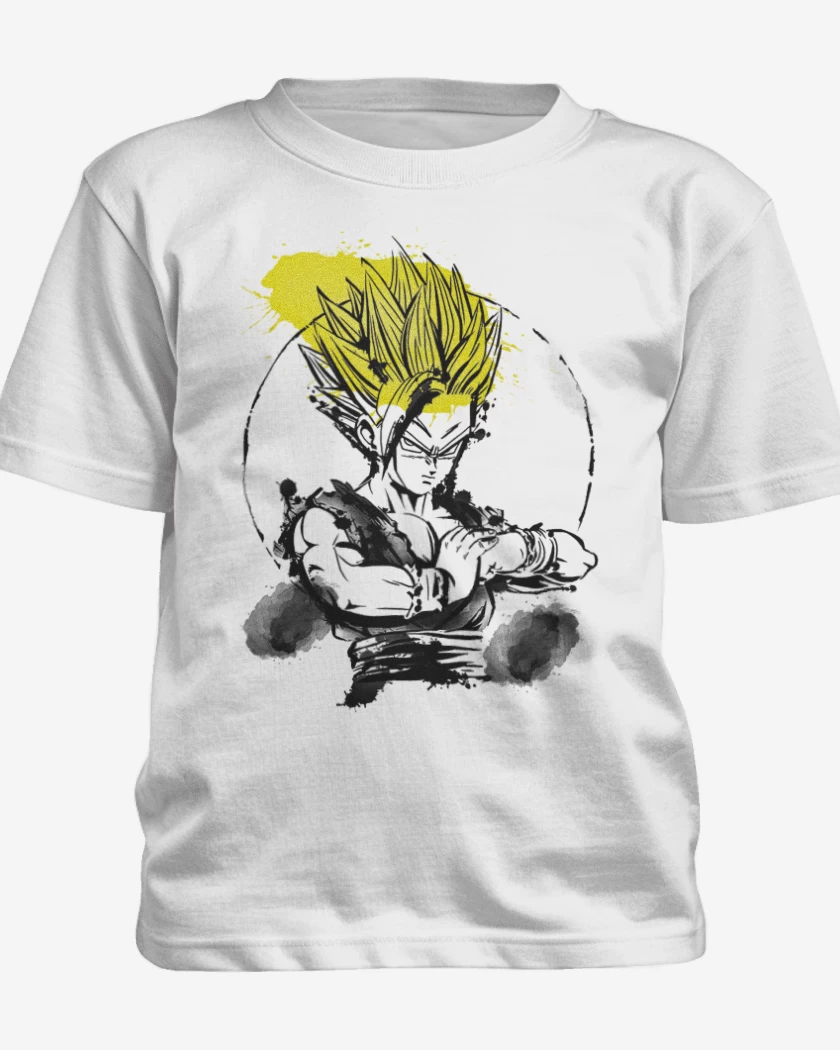 Polera de niño Blanco de Gohan ssj2