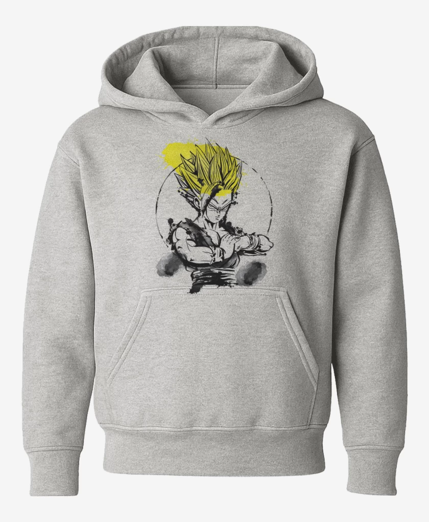 Poleron de niño Gris Melange de Gohan ssj2