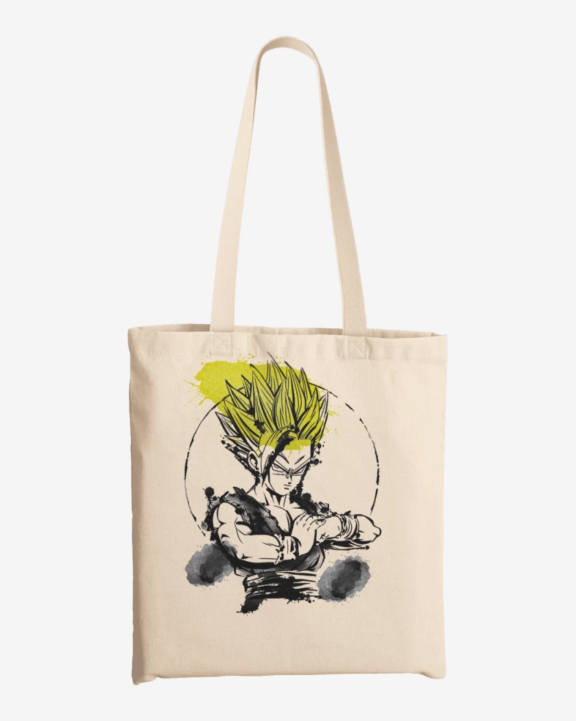 Totebag Blanco de Gohan ssj2
