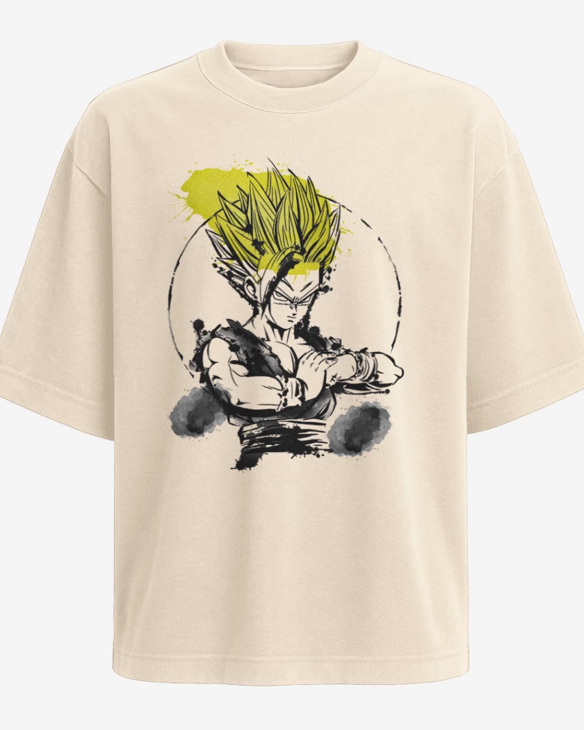 Polera Oversize Beige de Gohan ssj2
