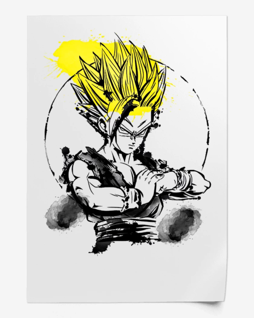Print Blanco de Gohan ssj2