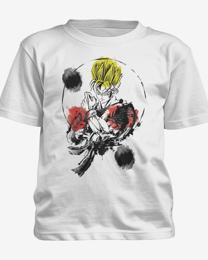 Polera de niño Blanco de Gohan del futuro