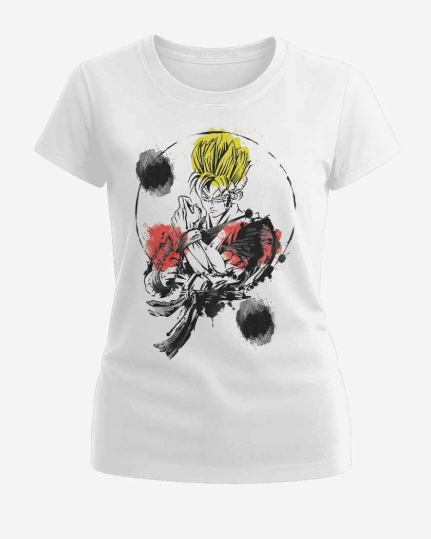 Polera de Mujer Blanco de Gohan del futuro