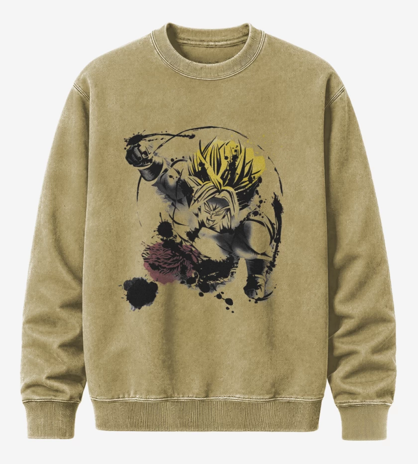 Poleron Polo Acid Wash Beige de Brooly