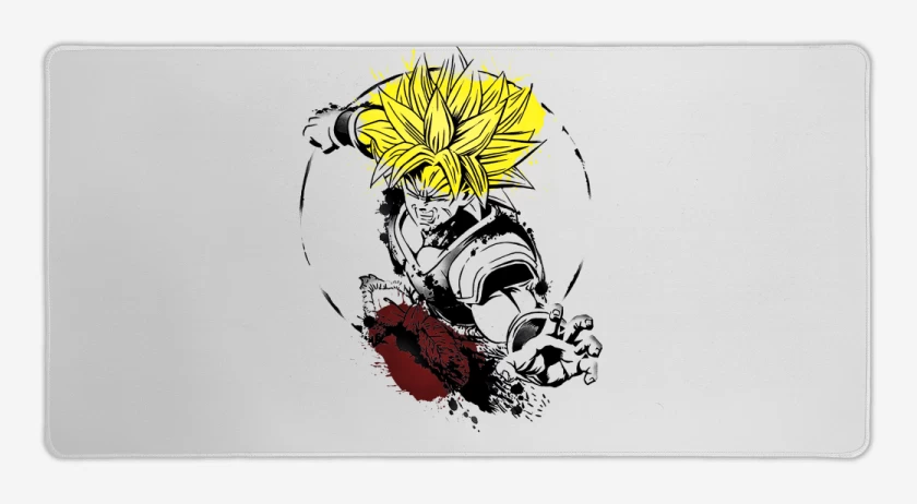 Mouse pad Gamer Blanco de Broly lengendario