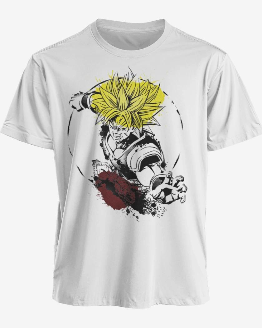 Polera premium Blanco de Broly lengendario
