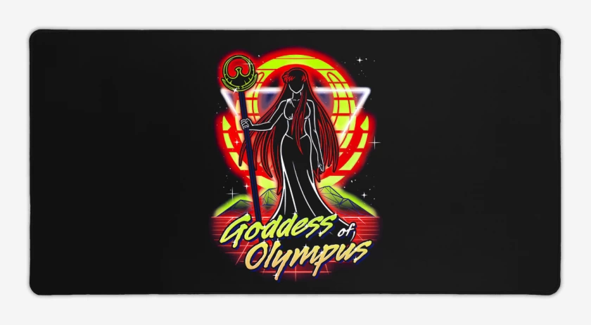 Mouse pad Gamer Negro de Atena