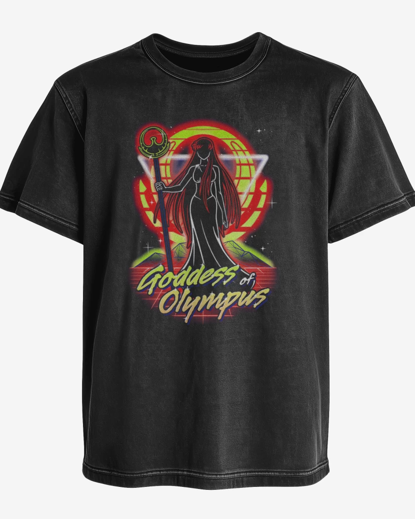 Polera desgastada Negro de Atena
