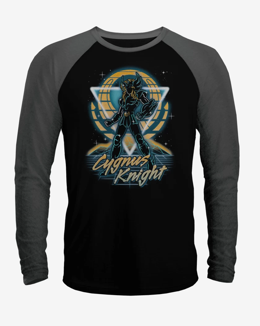 Polera Raglan Negro / Negro Heather de Cisne