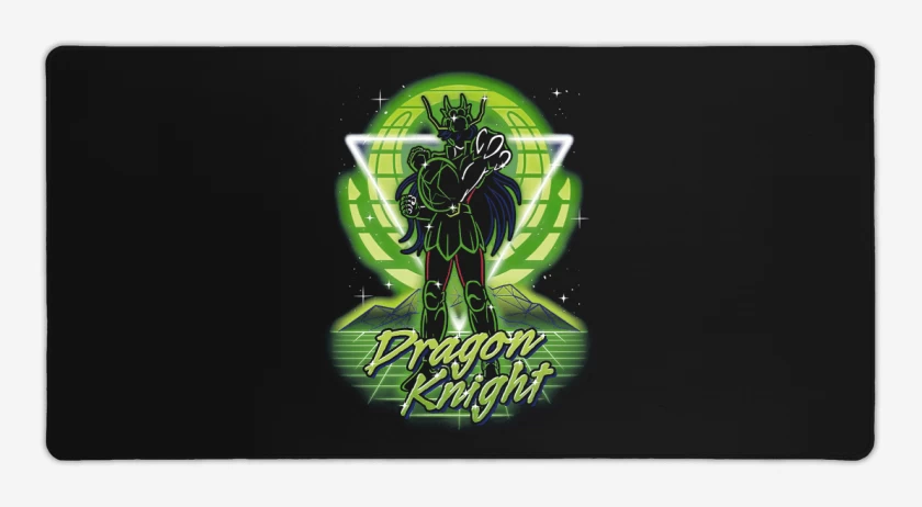 Mouse pad Gamer Negro de Dragon
