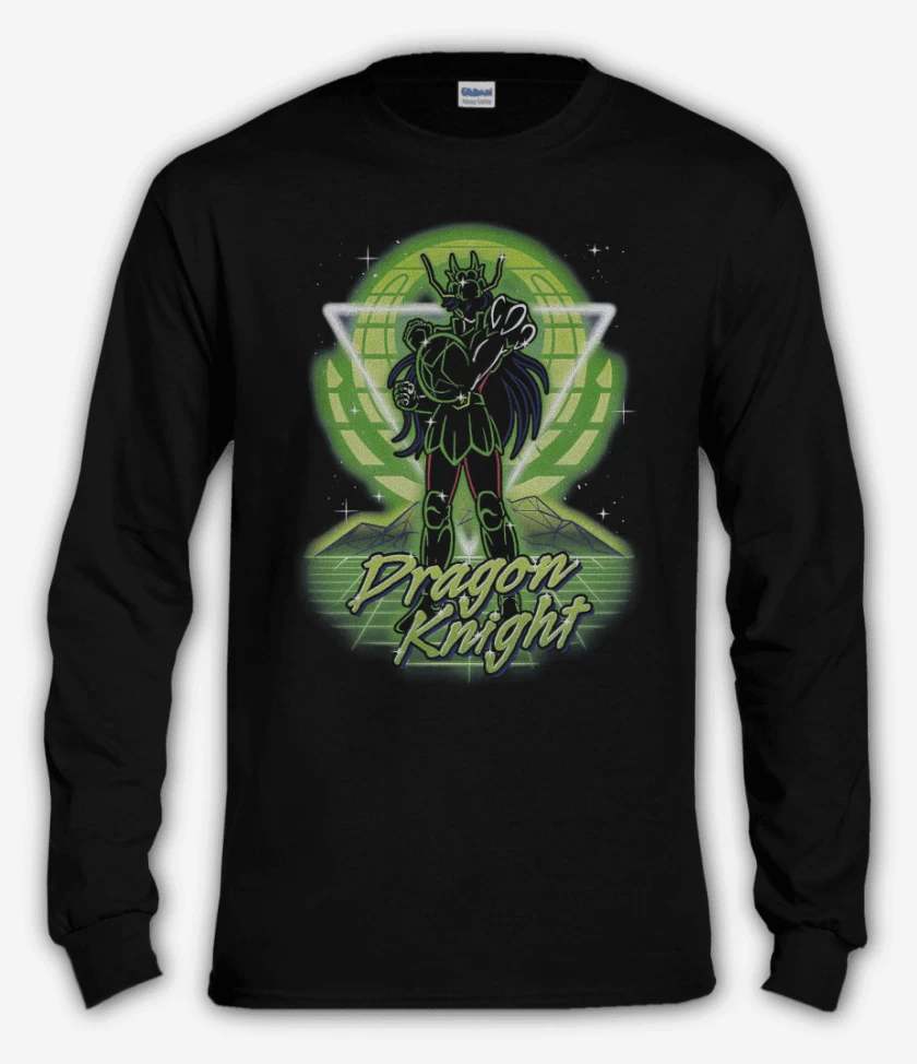 Polera manga larga Negro de Dragon