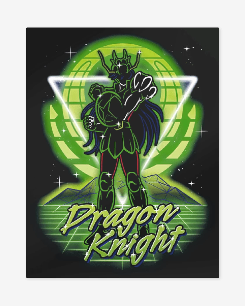 Print metalico Negro de Dragon