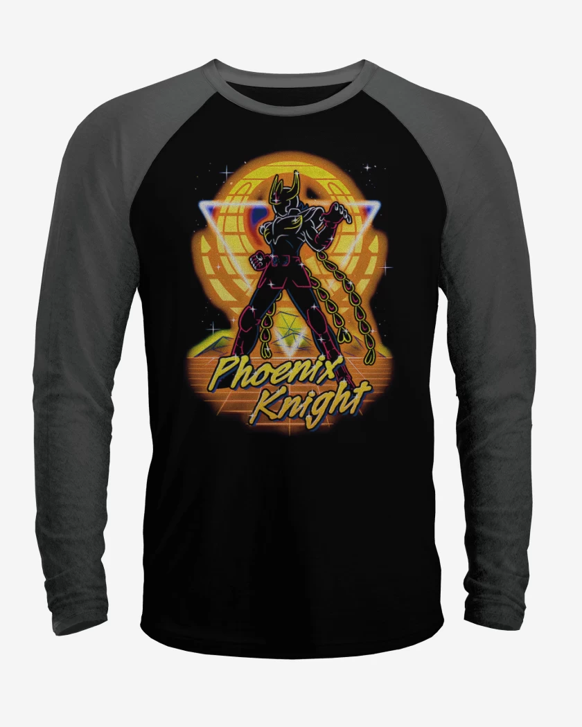 Polera Raglan Negro / Negro Heather de Fenix