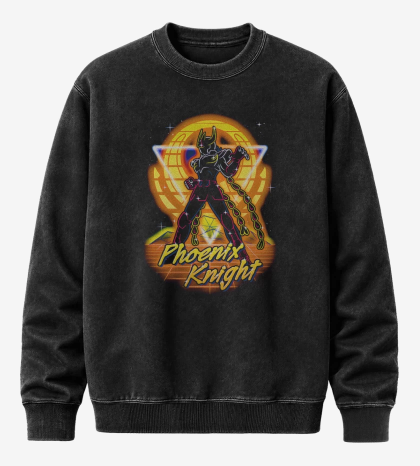 Poleron Polo Acid Wash Negro de Fenix