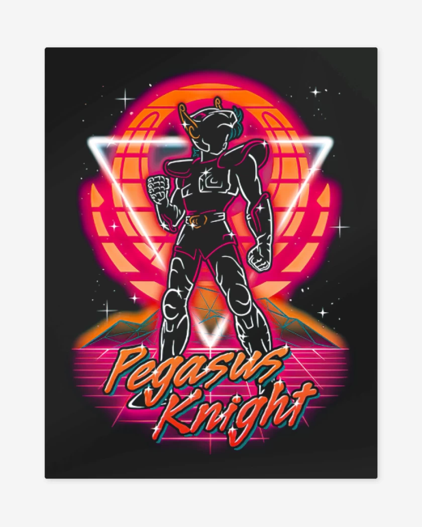Print metalico Negro de Pegasus