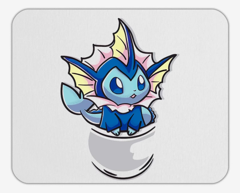 Mousepad Blanco de Vaporeon Bolsillo