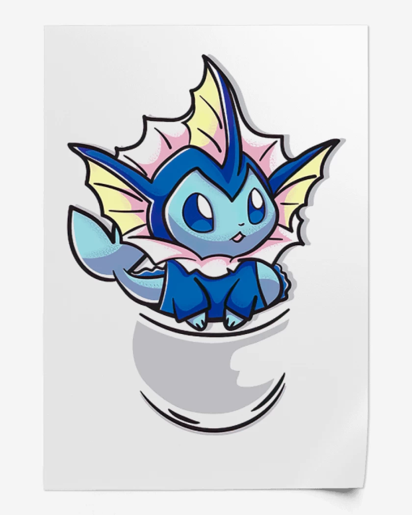 Print Vaporeon Bolsillo
