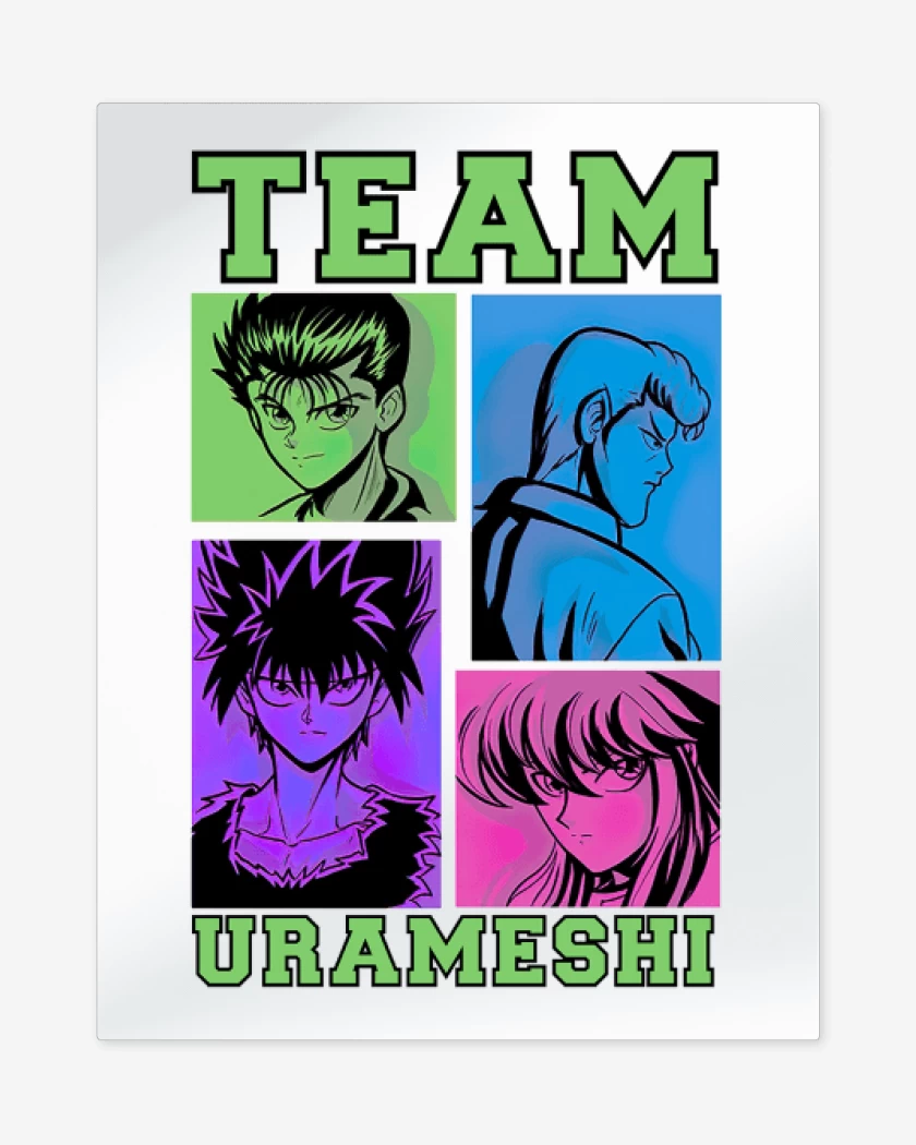 Print metalico Blanco de Team urameshi