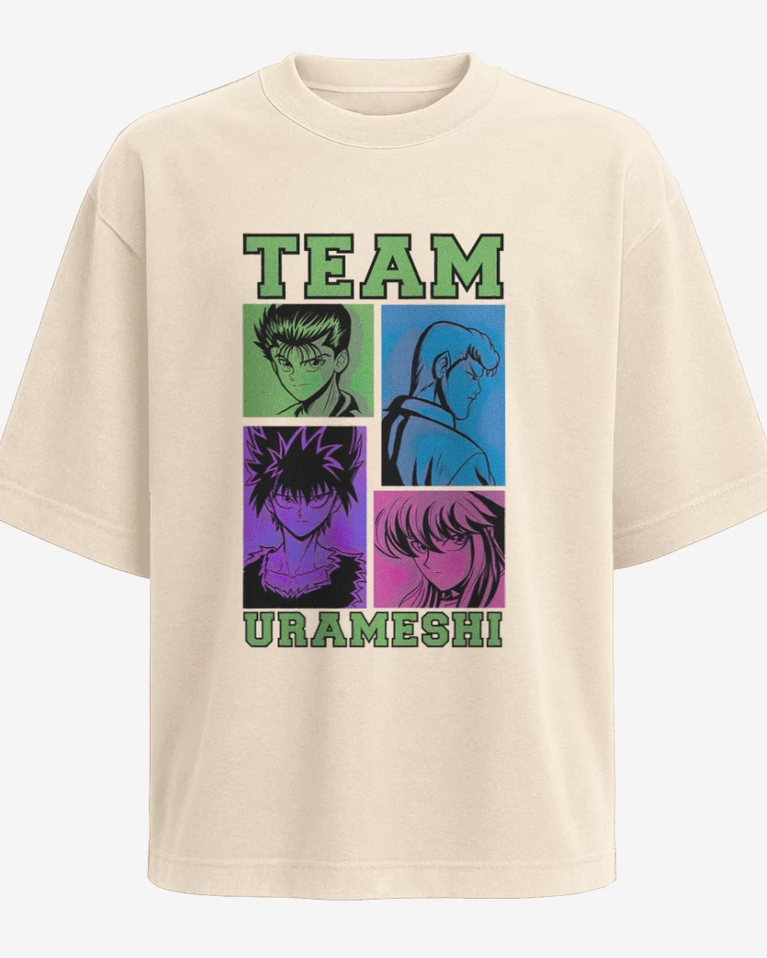 Polera Oversize Beige de Team urameshi